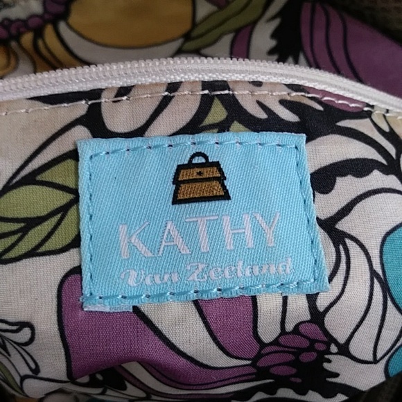 Kathy Van Zeeland Summer Yellow Canvas Hobo Bag *EUC* - Picture 11 of 12